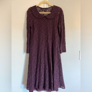 My Michelle Vintage 90s Purple Lace Dress-Xtra large